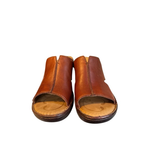 Melyssa Rust Bag Pipe slip-on sandals B04326 Brown Leather Women 9 - Picture 5 of 9